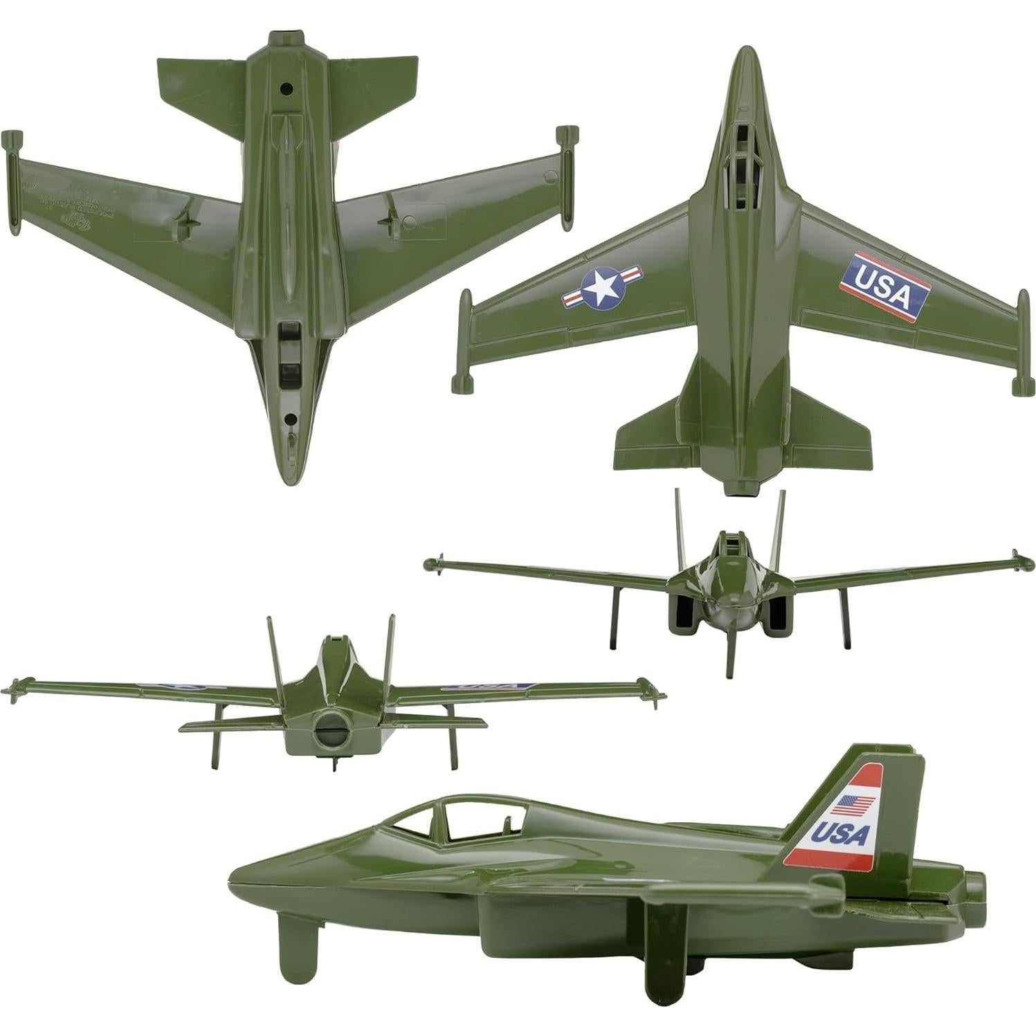 Set 2 Aeronaves TimMee: Avión Hélice y Jet Verde OD