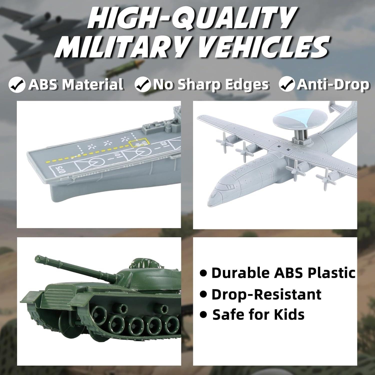 Juego de Batalla Militar 49 Piezas VBACALA con Mapa y Soldados