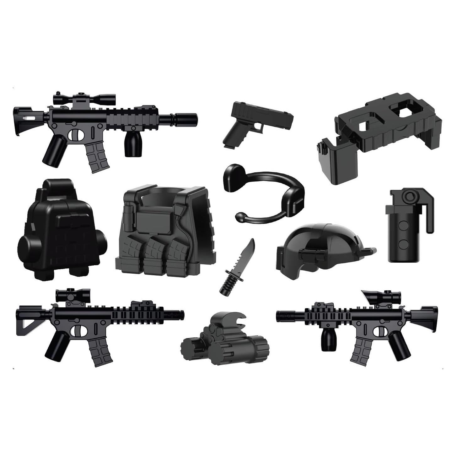 Paquete de Armas Tácticas Battle Brick para Minifigs LEGO