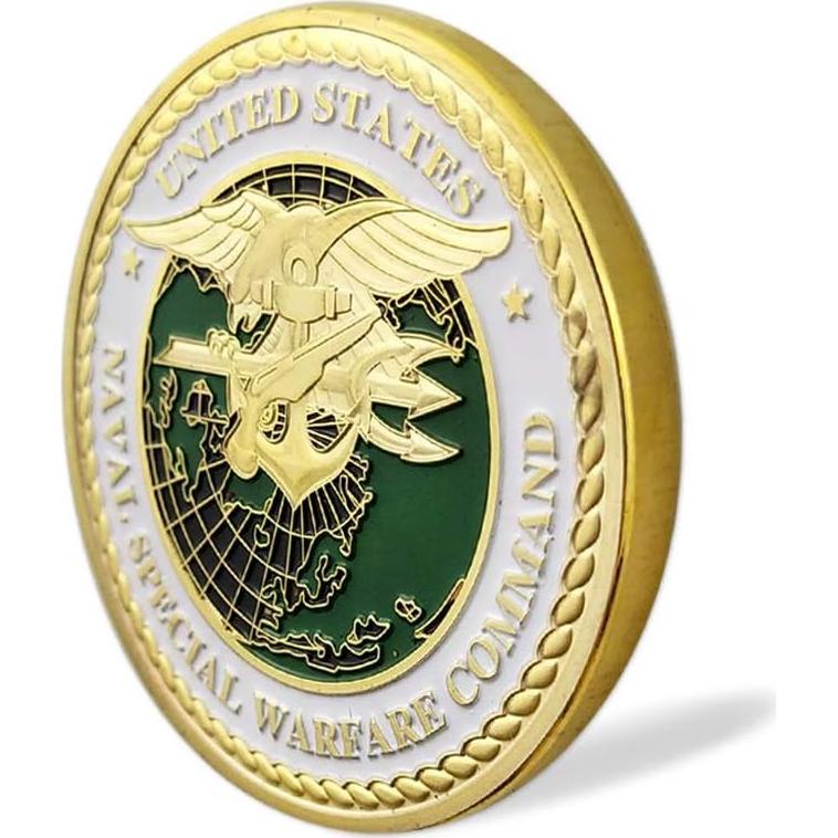 Moneda Conmemorativa Navy SEALs Glamtune 3.99 cm Latón