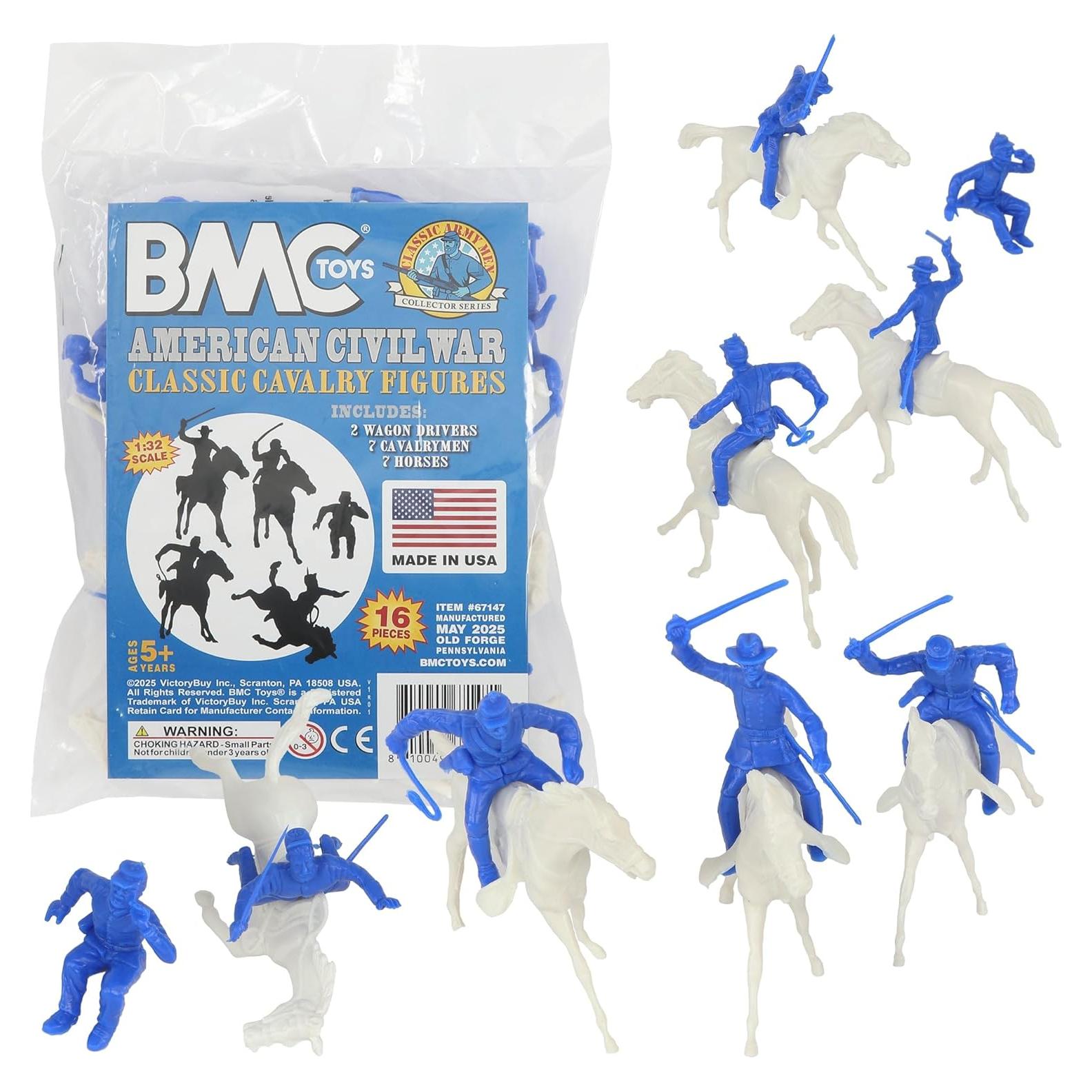 Juego de Figuras de Caballería BMC Toys - 16 Piezas Azules