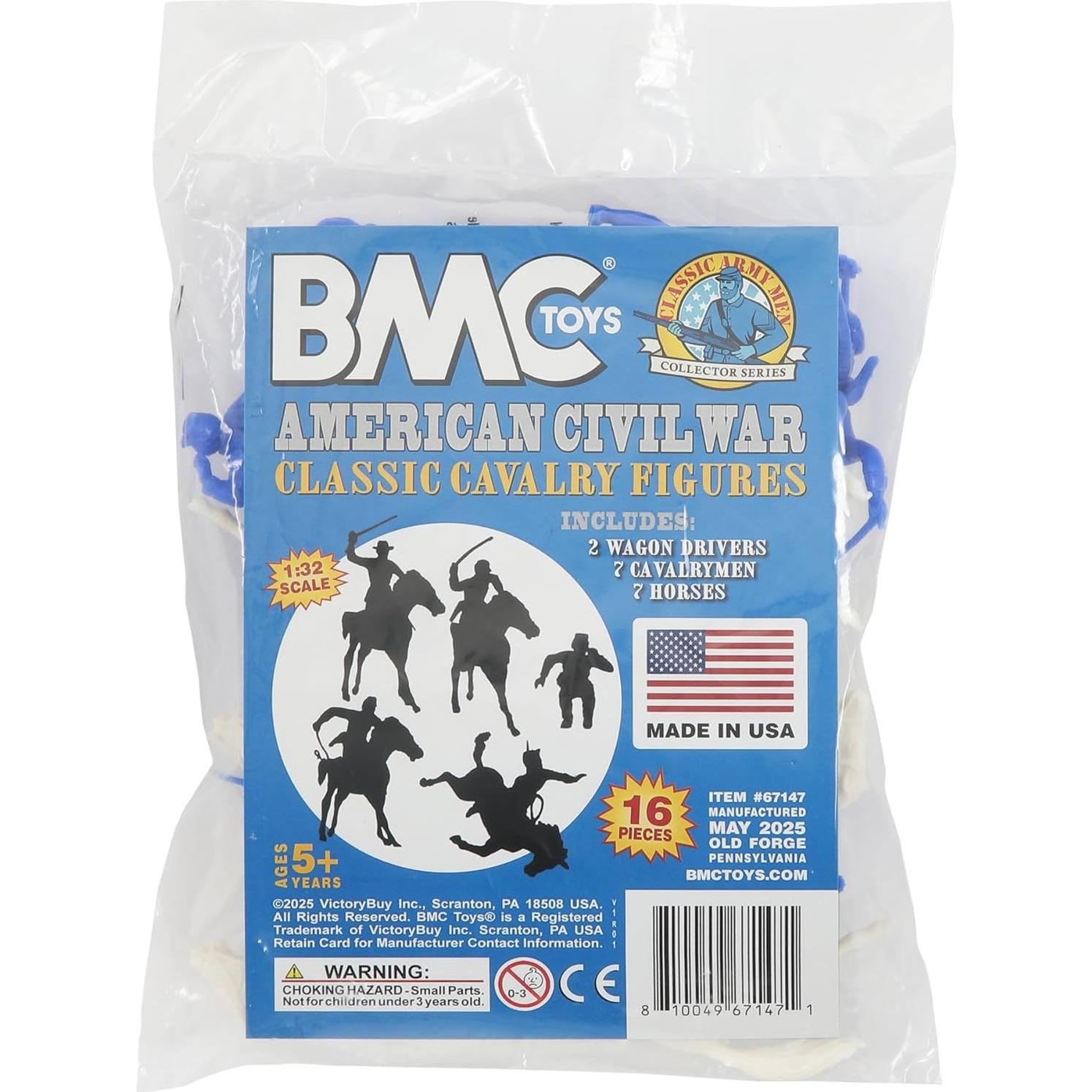 Juego de Figuras de Caballería BMC Toys - 16 Piezas Azules