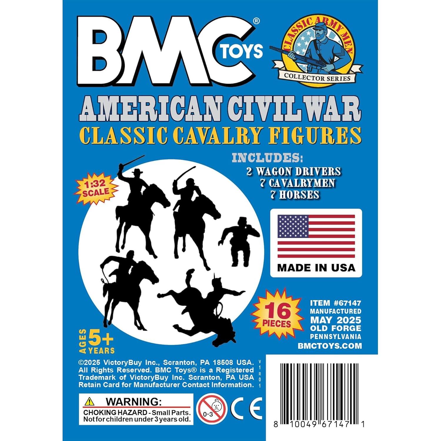 Juego de Figuras de Caballería BMC Toys - 16 Piezas Azules