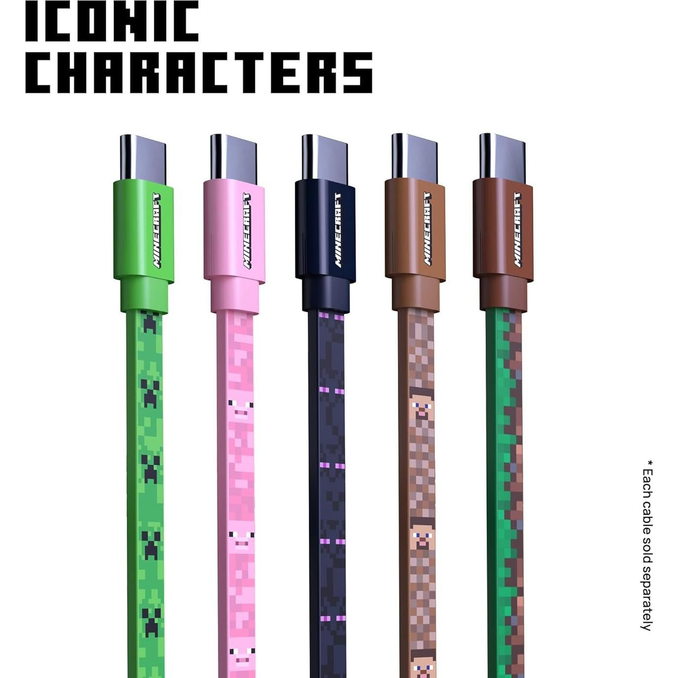 Cargador USB-C Liquipel Powertek Minecraft Creeper 1.83m