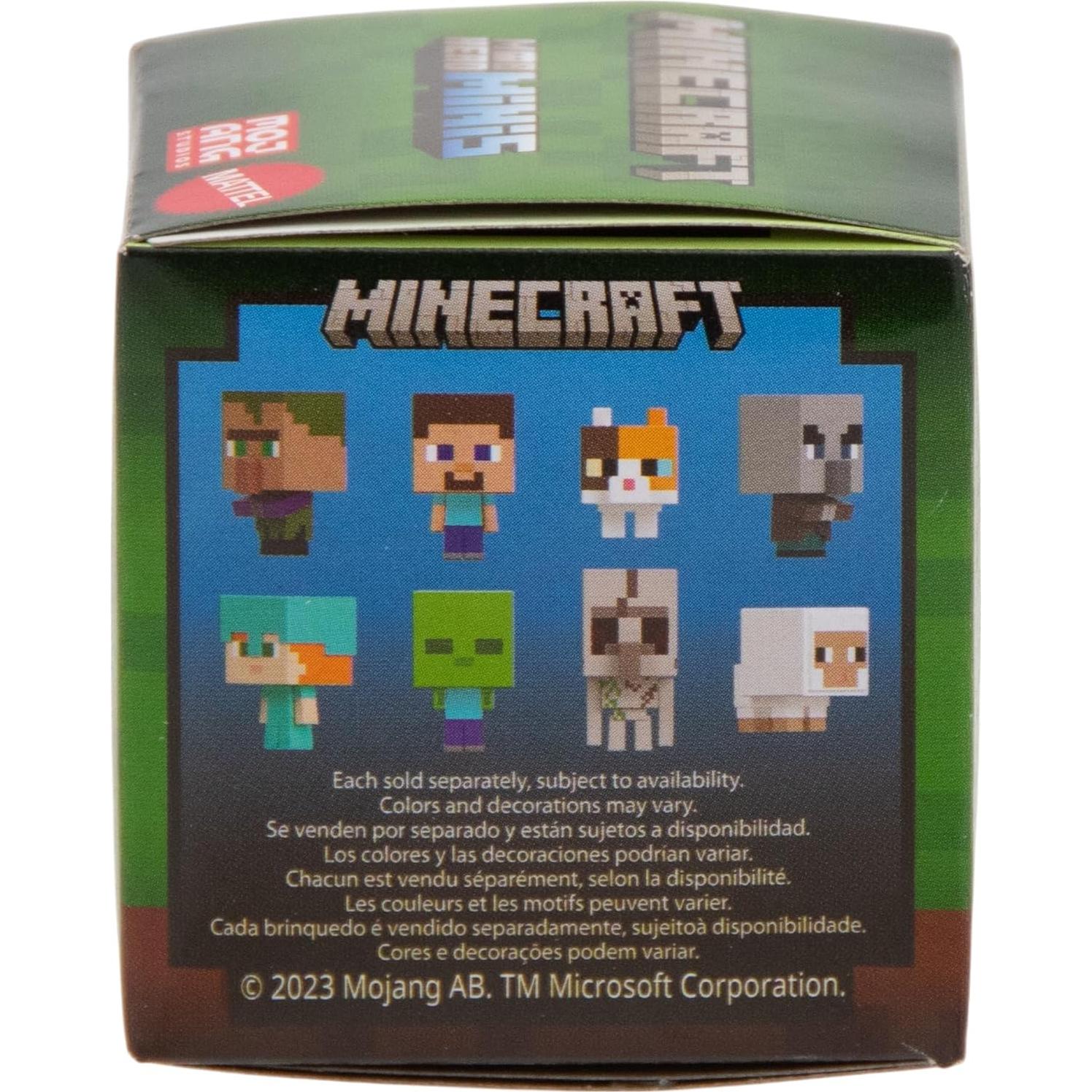 Cabezales de Mob Minecraft Mattel - Paquete de 3 Figuras Sorpresa