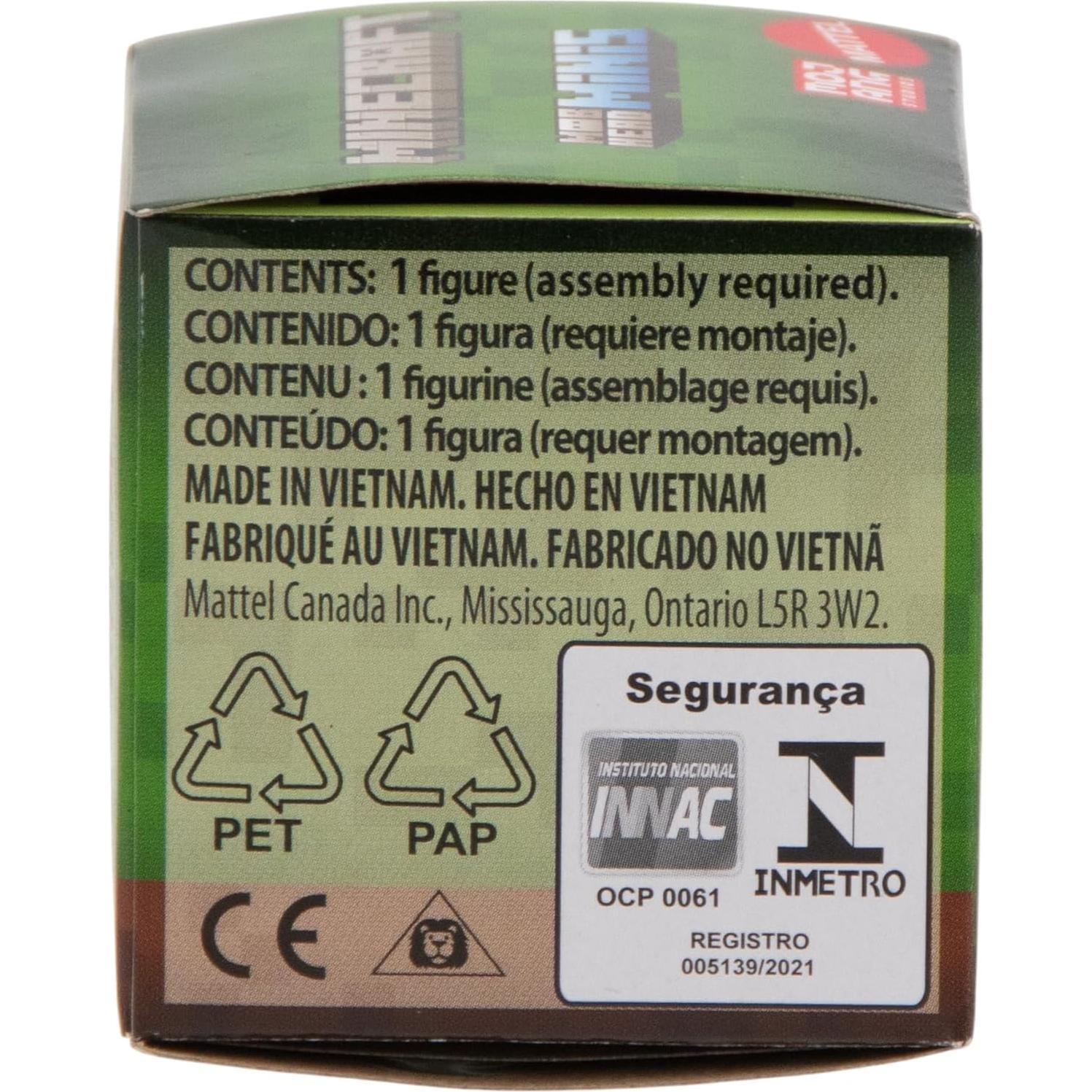 Cabezales de Mob Minecraft Mattel - Paquete de 3 Figuras Sorpresa