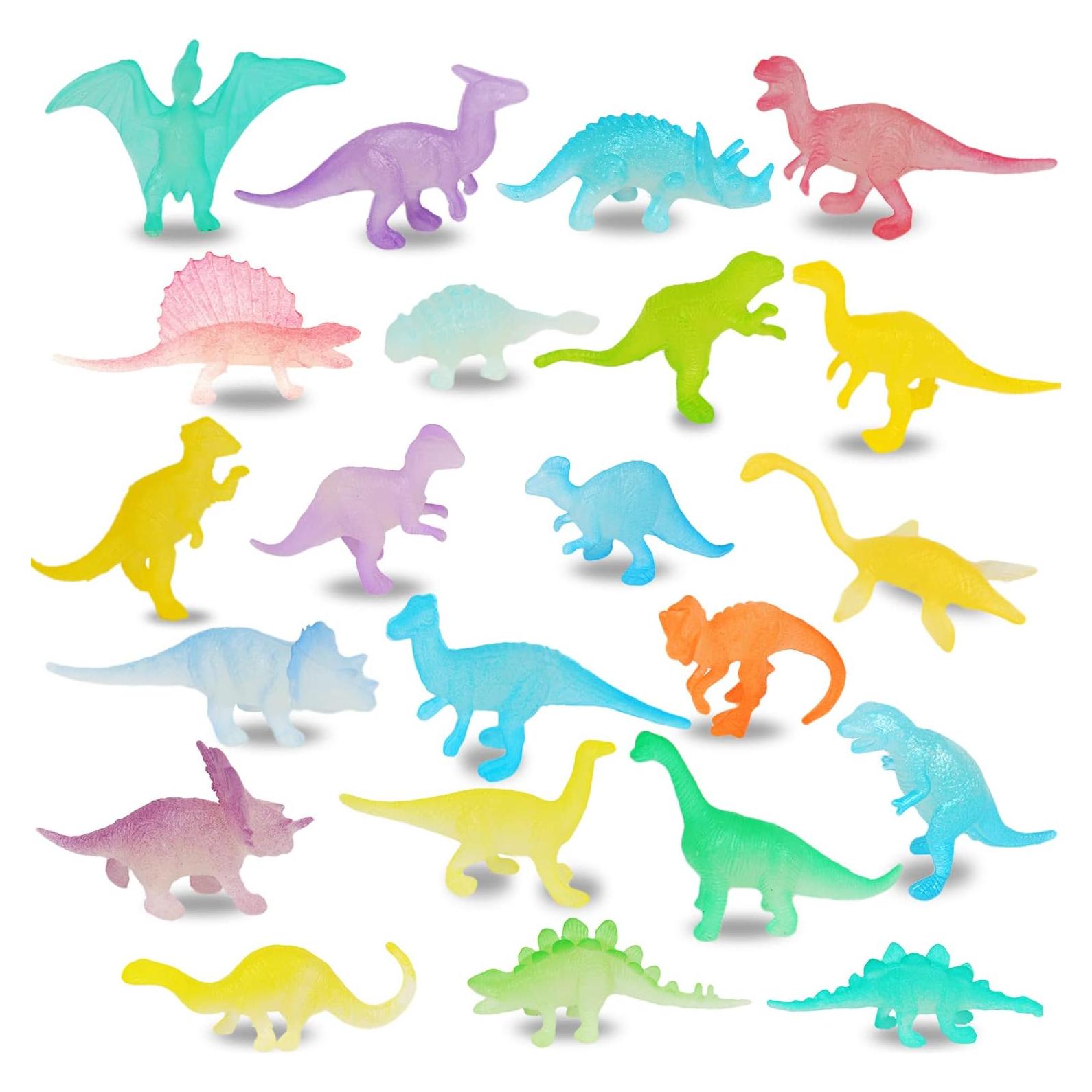 Mini Dinosaurios Brillantes FOIMAS 44pcs para Fiesta Infantil
