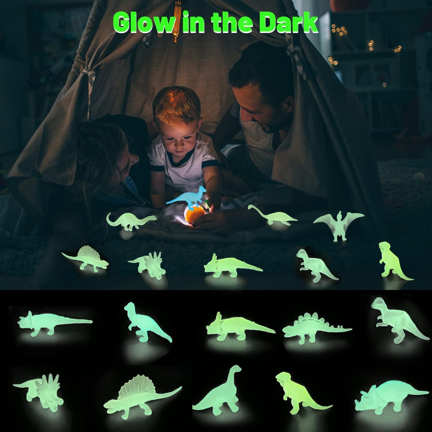 Mini Dinosaurios Brillantes FOIMAS 44pcs para Fiesta Infantil