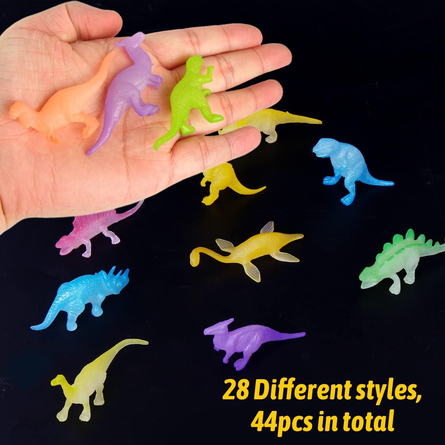 Mini Dinosaurios Brillantes FOIMAS 44pcs para Fiesta Infantil