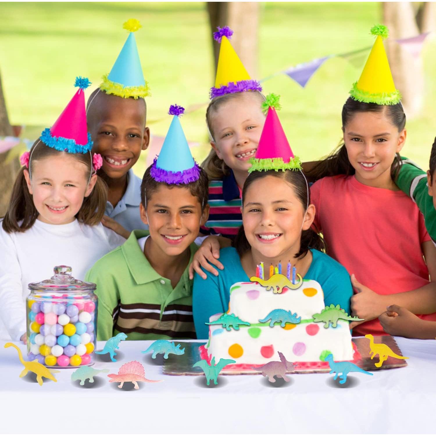 Mini Dinosaurios Brillantes FOIMAS 44pcs para Fiesta Infantil