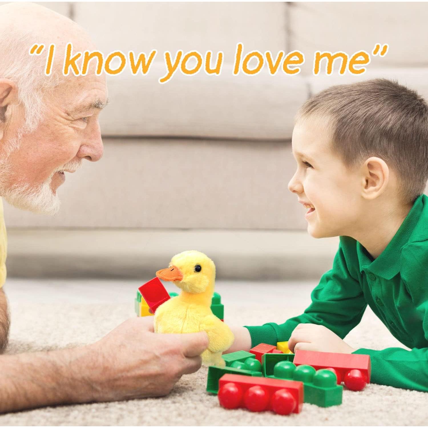 Juguete de Peluche Pato Amarillo Giliger 12 cm para Niños