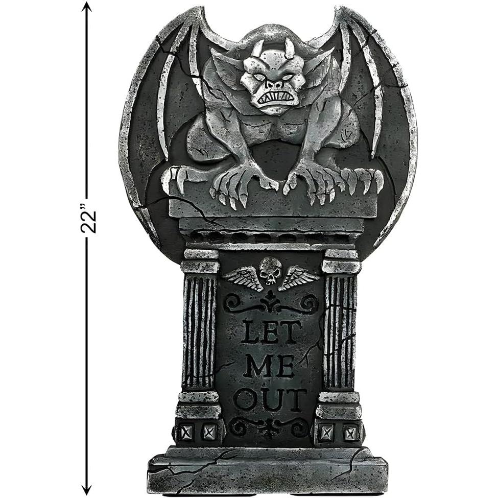 Tumba de Gargola Espeluznante Amscan 64.5 cm Resistente Halloween