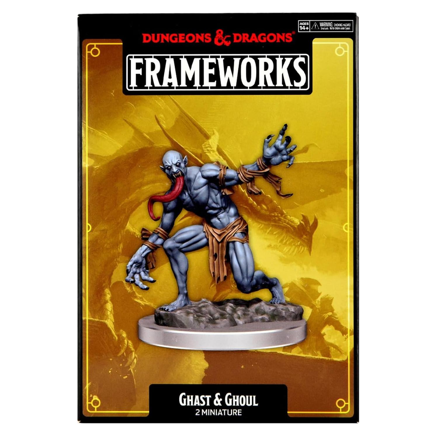 Miniaturas D&D Frameworks WizKids Ghast y Ghoul sin pintar