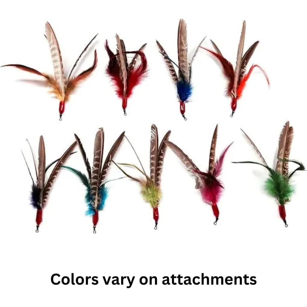 Juguete Interactivo para Gatos GoCat Da Bird con Plumas 91.44 cm