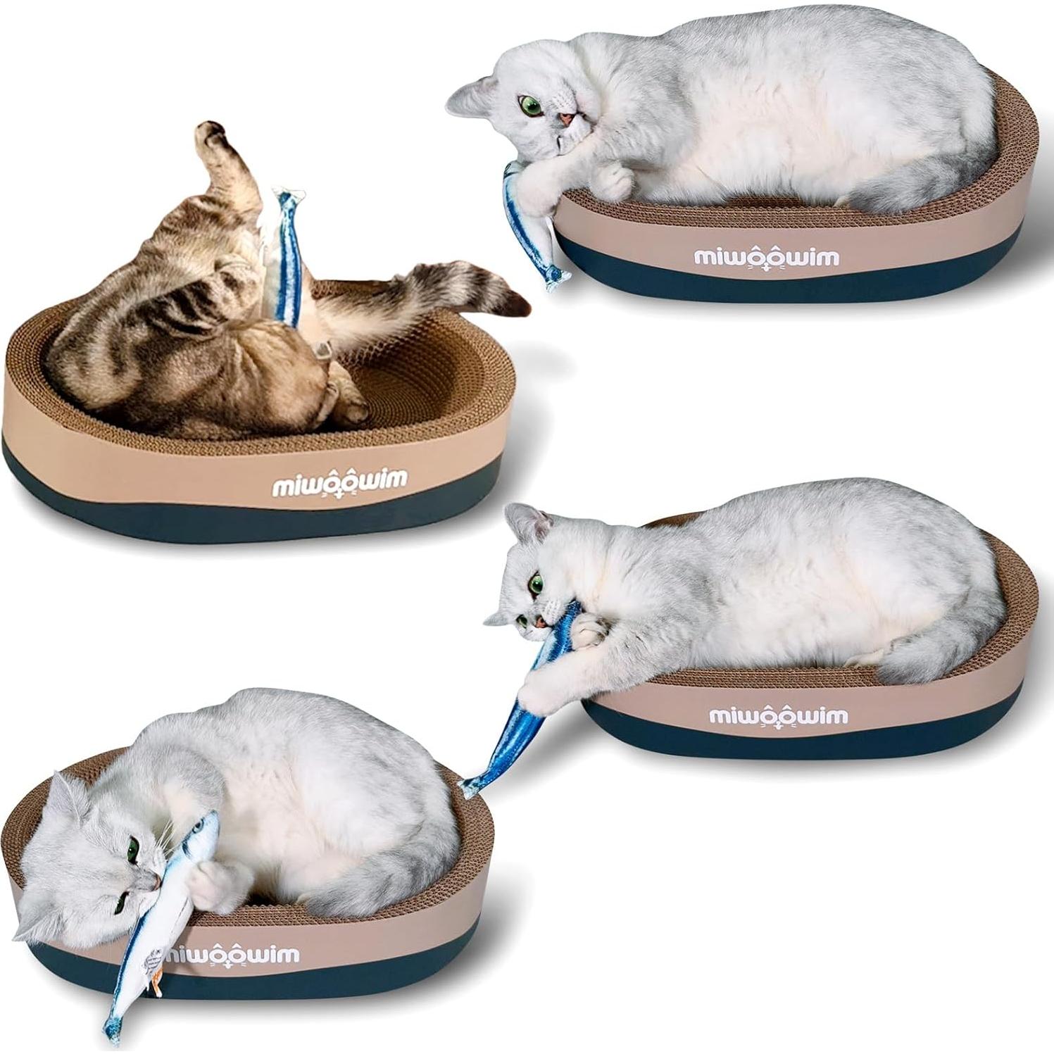 6 Juguetes de Pez para Gato Miwoowim con Hierba Gatera 20cm