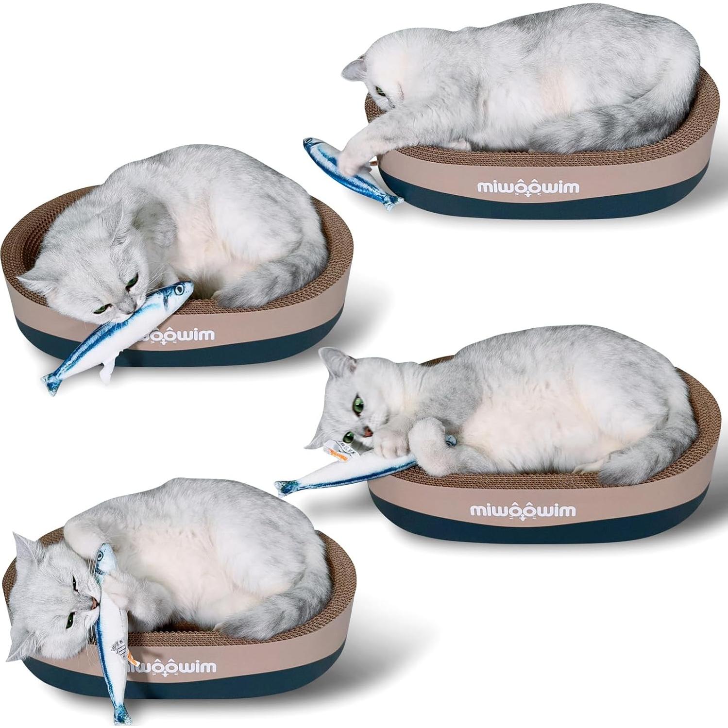 6 Juguetes de Pez para Gato Miwoowim con Hierba Gatera 20cm