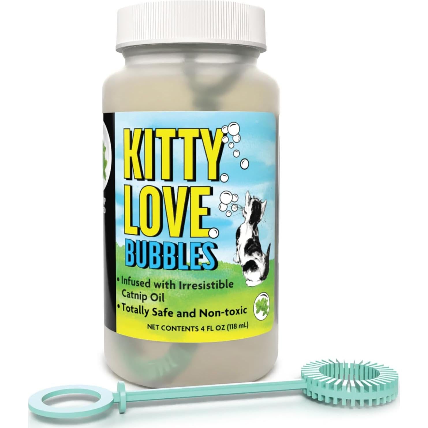 Kitty Love Bubbles - 2 Botellas de Burbujas con Hierba Gatera 284g
