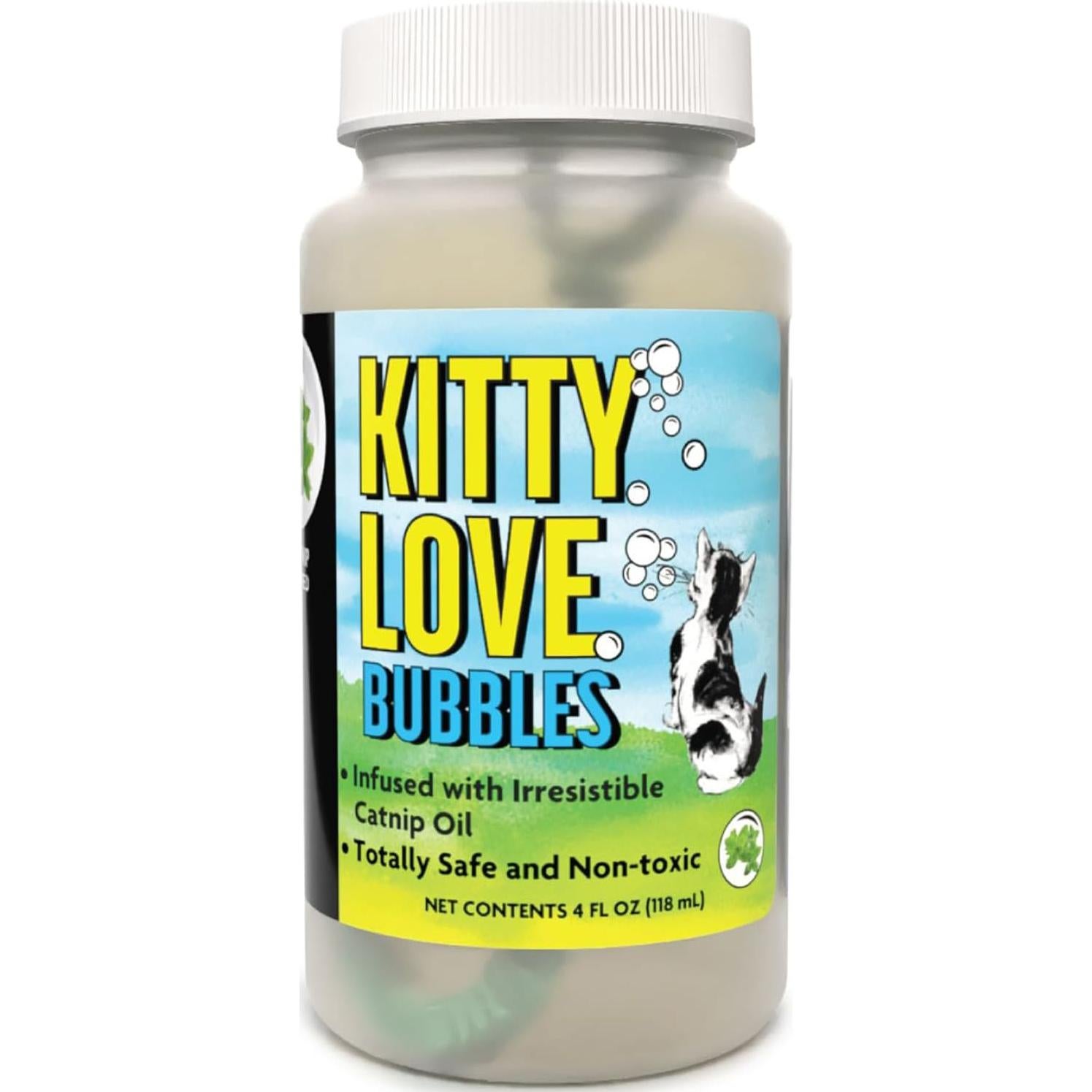 Kitty Love Bubbles - 2 Botellas de Burbujas con Hierba Gatera 284g