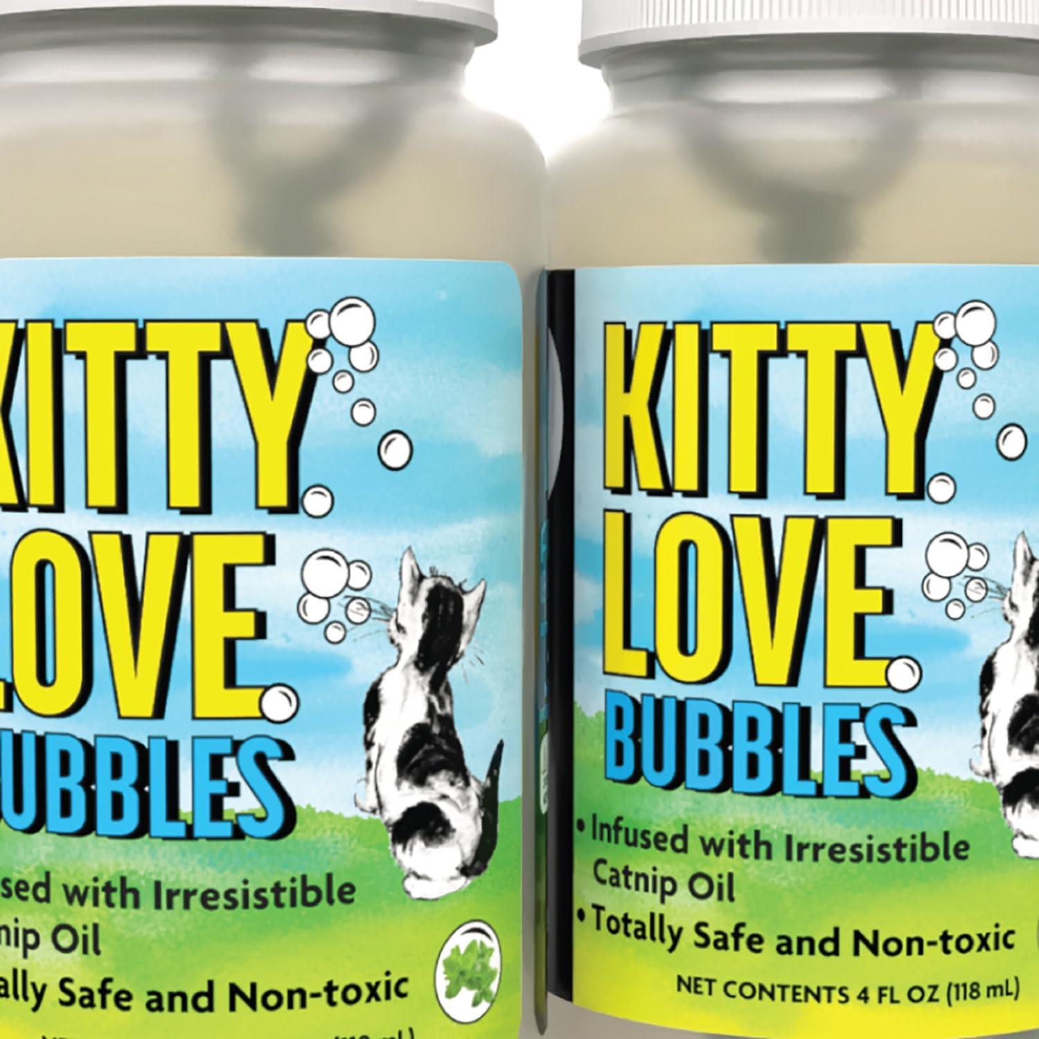 Kitty Love Bubbles - 2 Botellas de Burbujas con Hierba Gatera 284g
