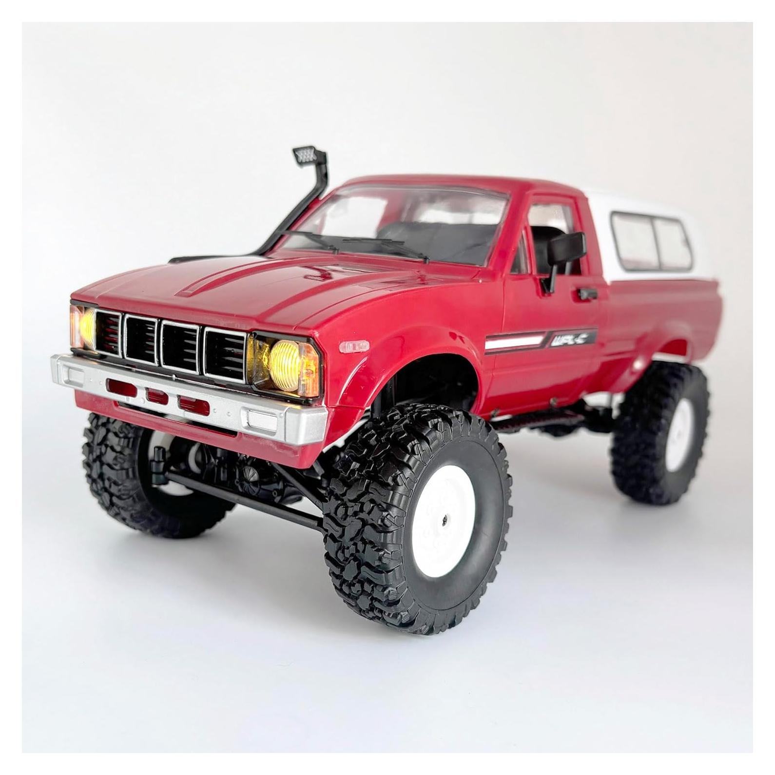 Camión RC WPL C24 1/16 Escala 4x4 Todo Terreno LED RTR
