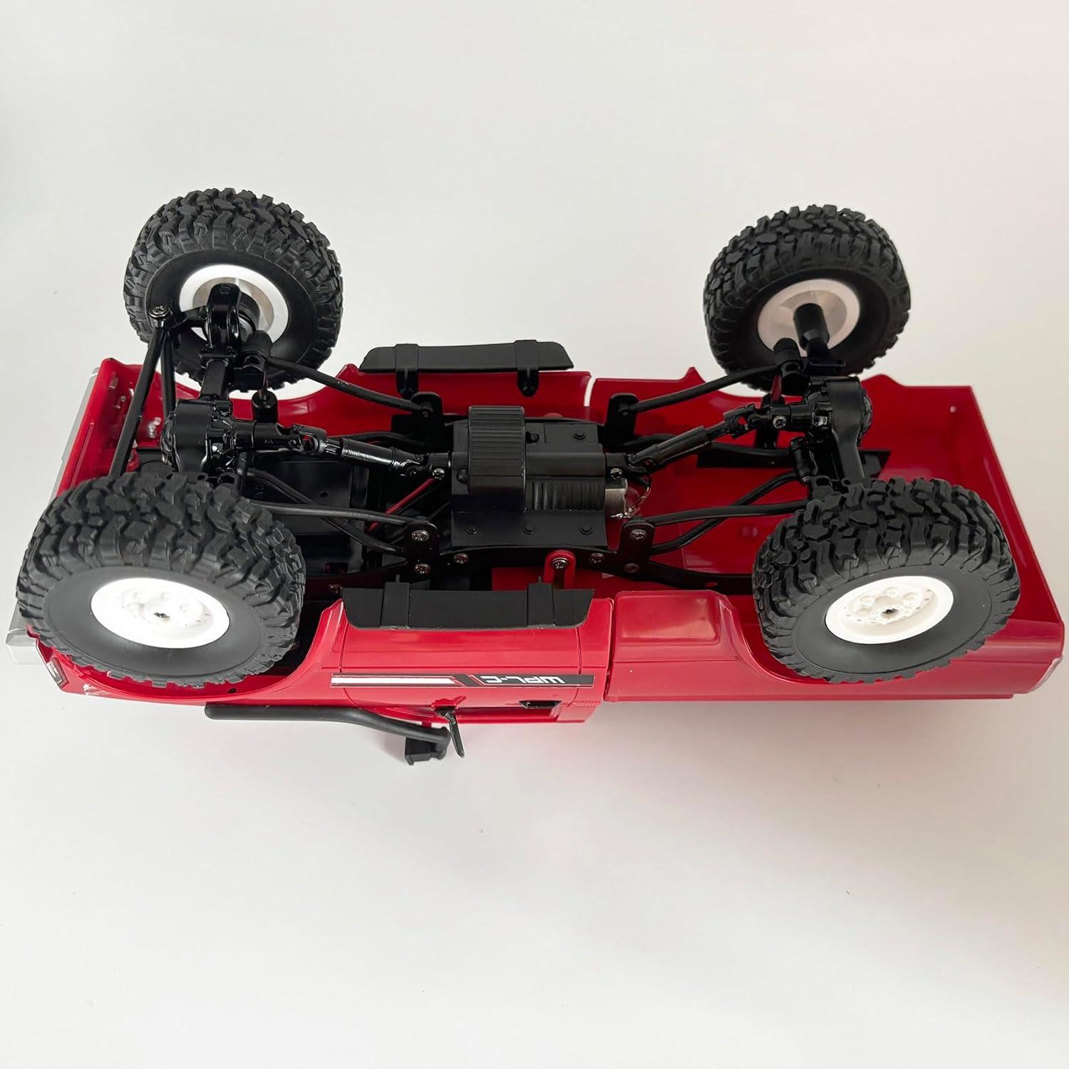 Camión RC WPL C24 1/16 Escala 4x4 Todo Terreno LED RTR