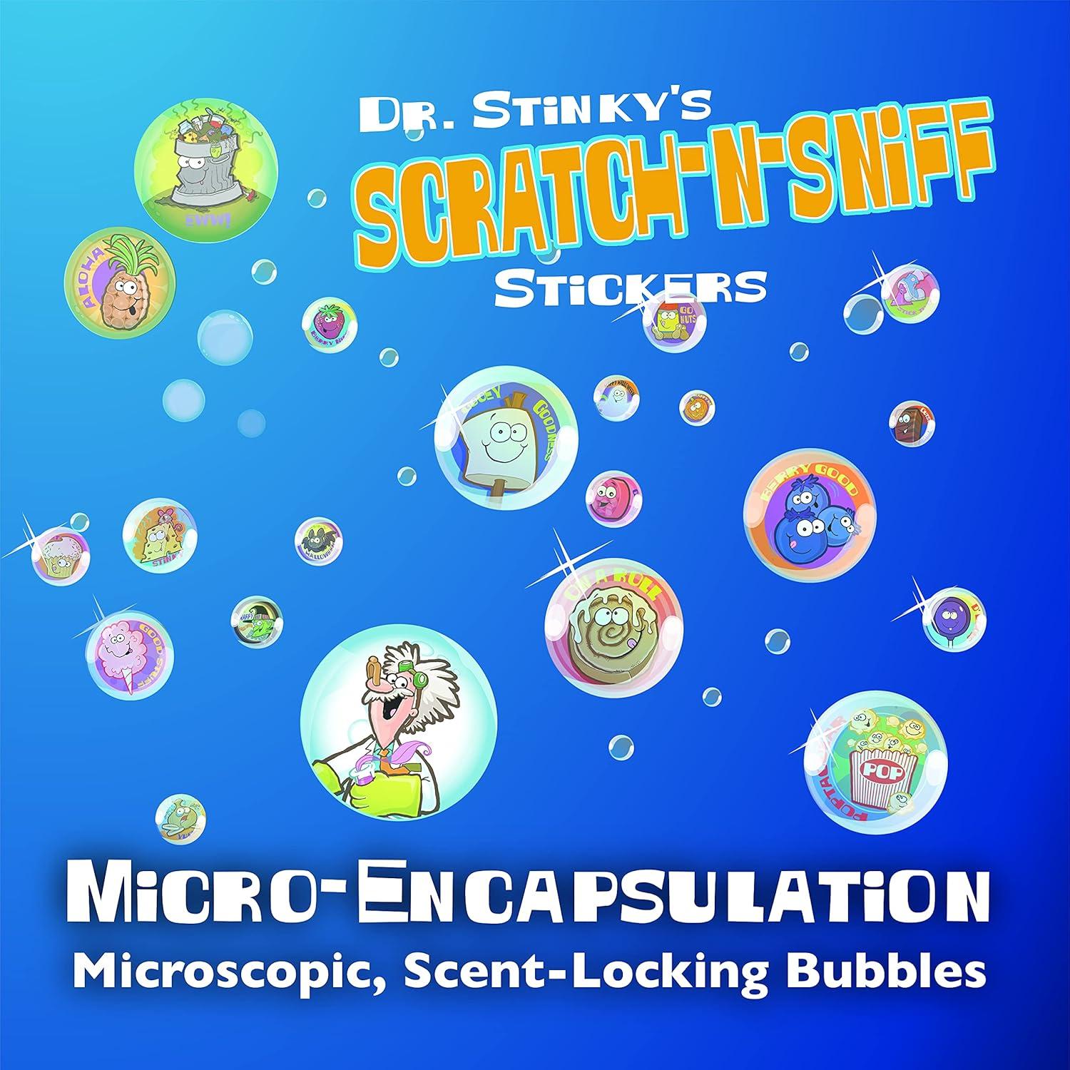 Stickers Scratch N Sniff Just For Laughs Dr. Stinky 3-Pack