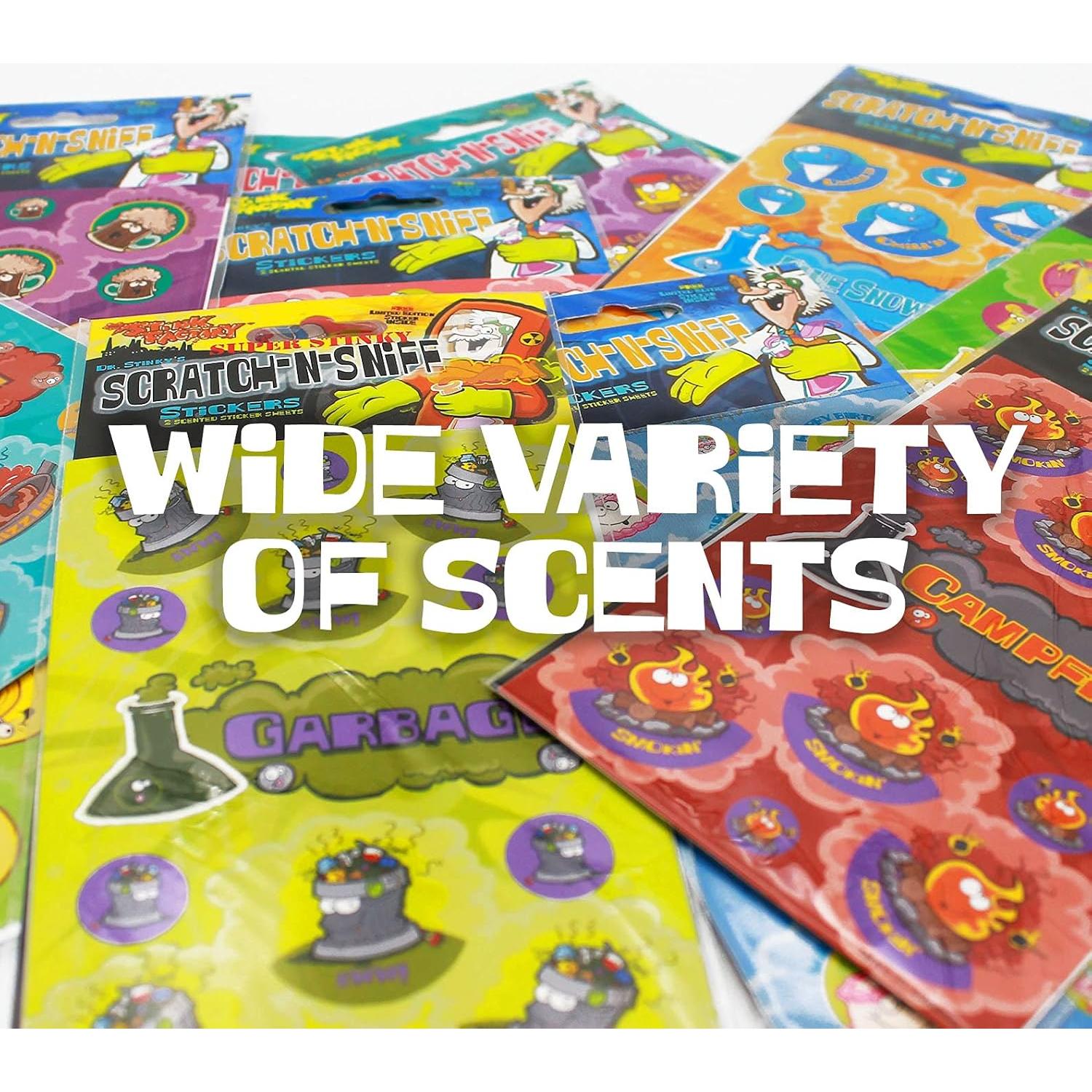 Stickers Scratch N Sniff Just For Laughs Dr. Stinky 3-Pack