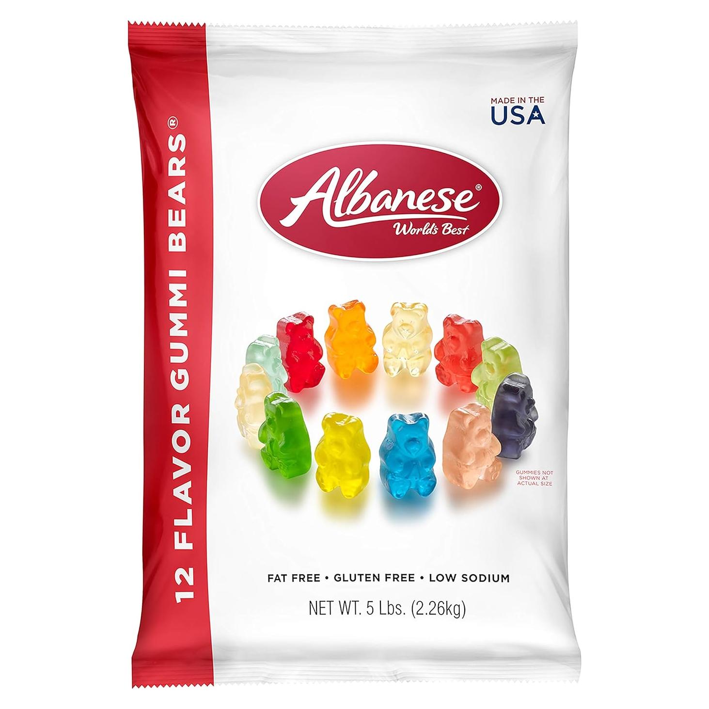 Ositos de Goma Albanese 12 Sabores 2.27 kg Bolsa 4 Unidades