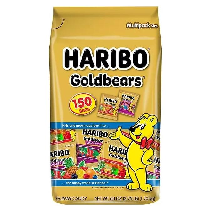 Caramelos de Goma Haribo Goldbears y Wildberry 150 unidades