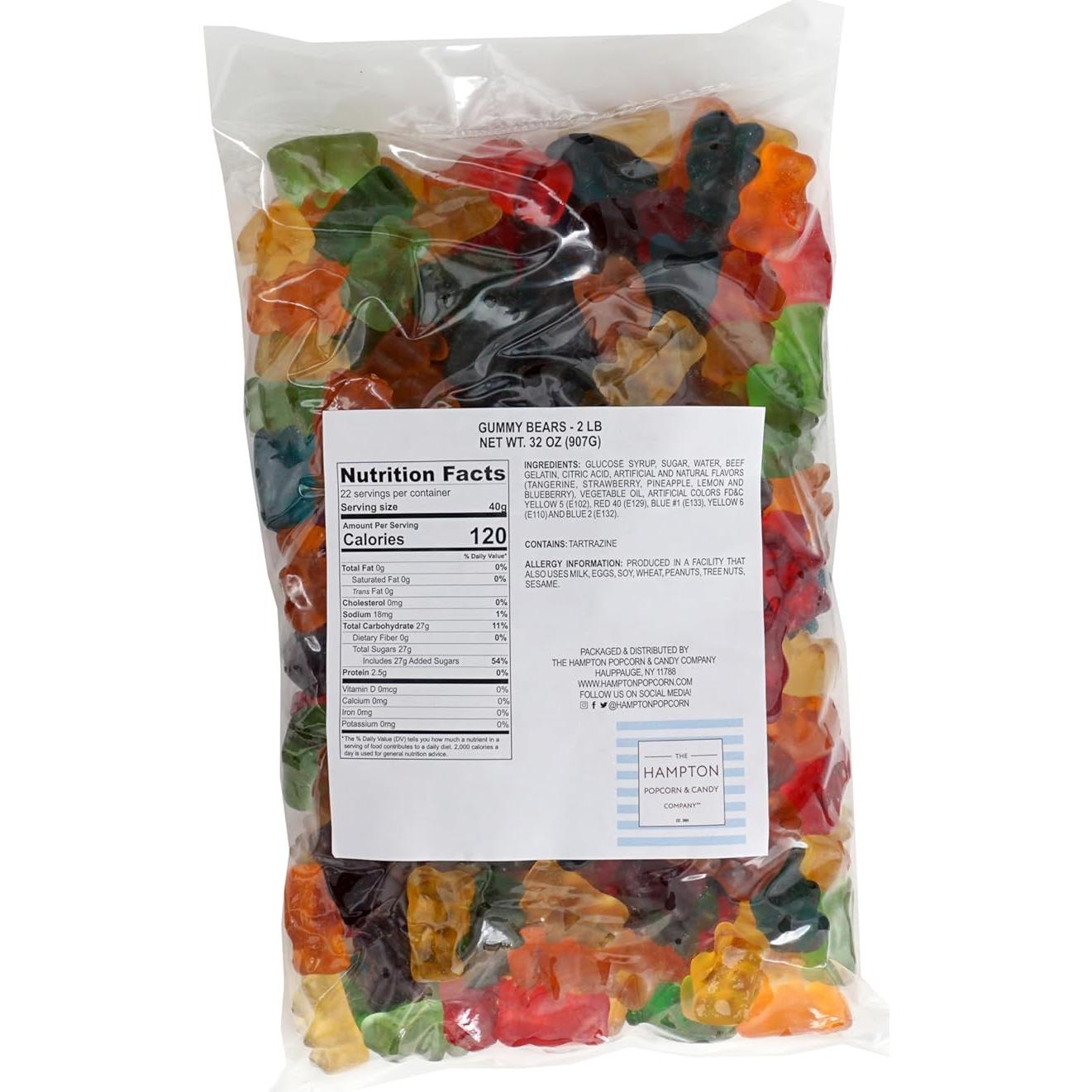 Ositos de Goma 2 kg Hampton - Sabores Frutales Variados