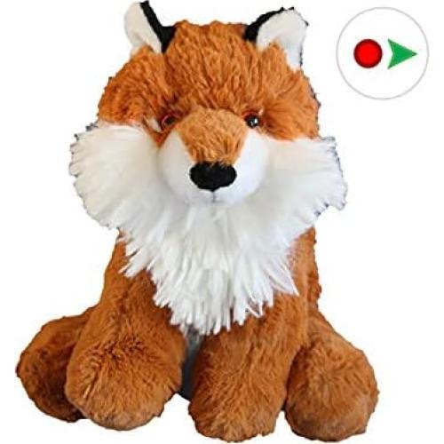 Zorro de Peluche Grabable Teddy Mountain 20 cm - Suave y Personalizable
