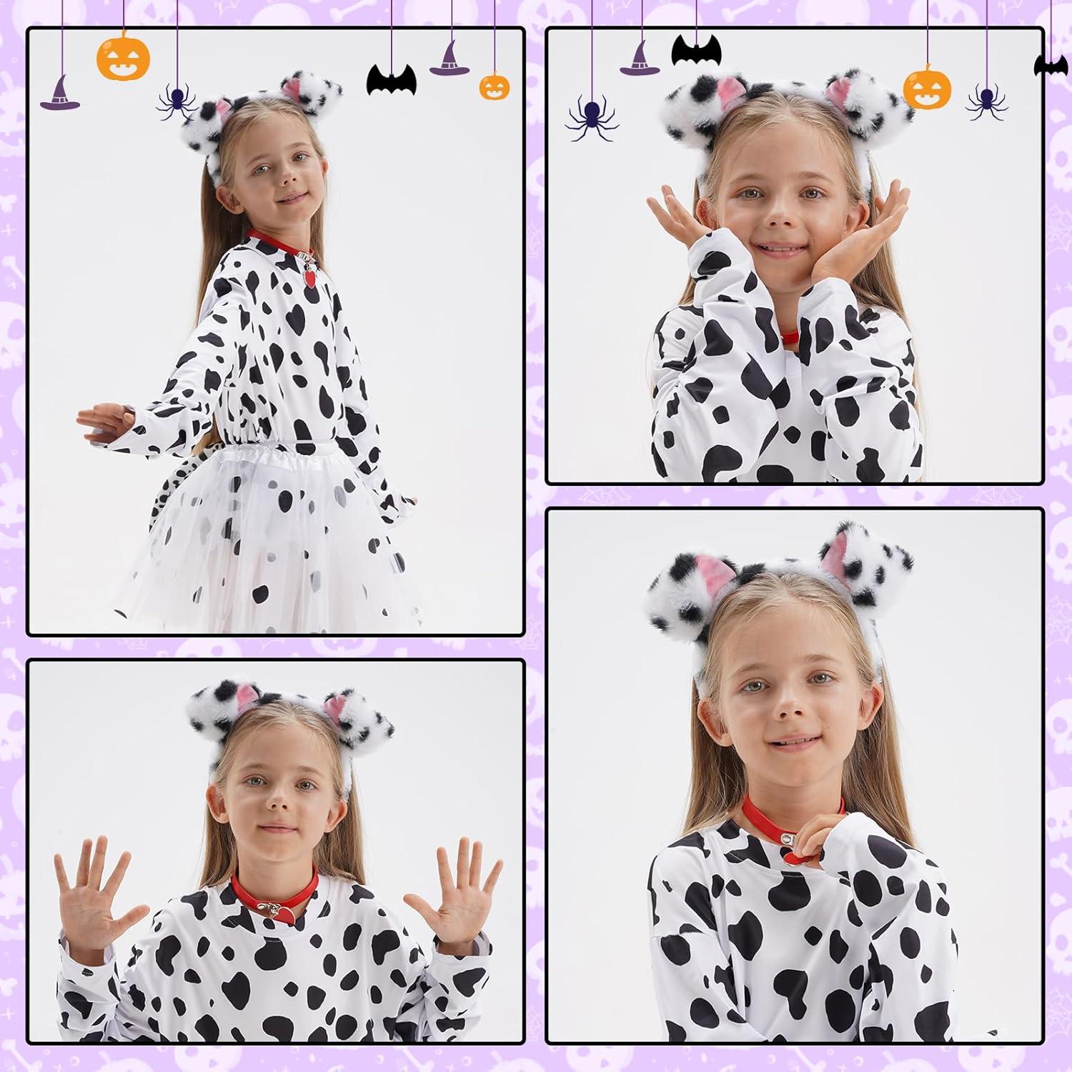 Disfraz de Dálmata para Niños - Camiseta, Tutu y Accesorios