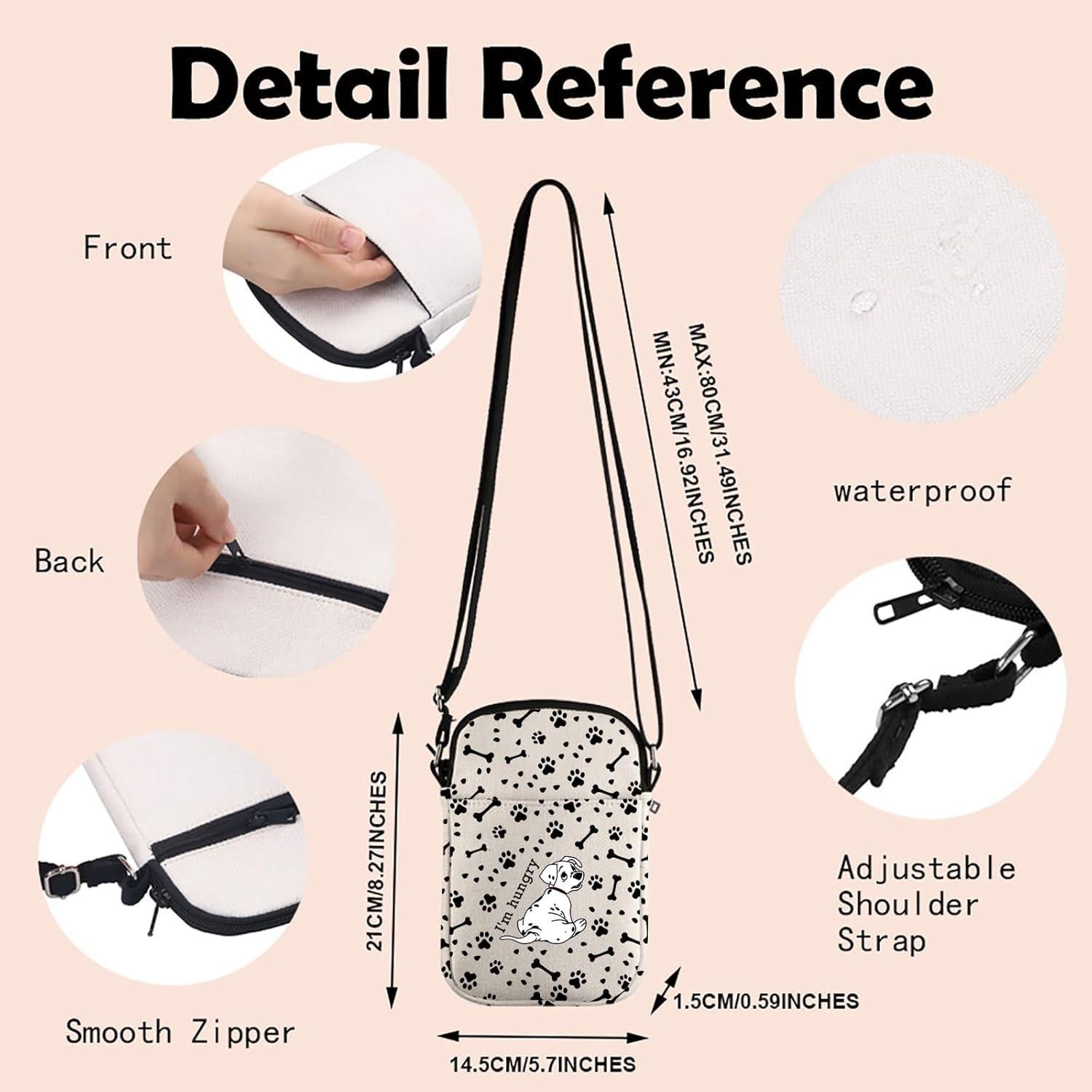 Bolsa Cruzada Rolly Hambriento Dálmatas 21x18x5cm Mujer