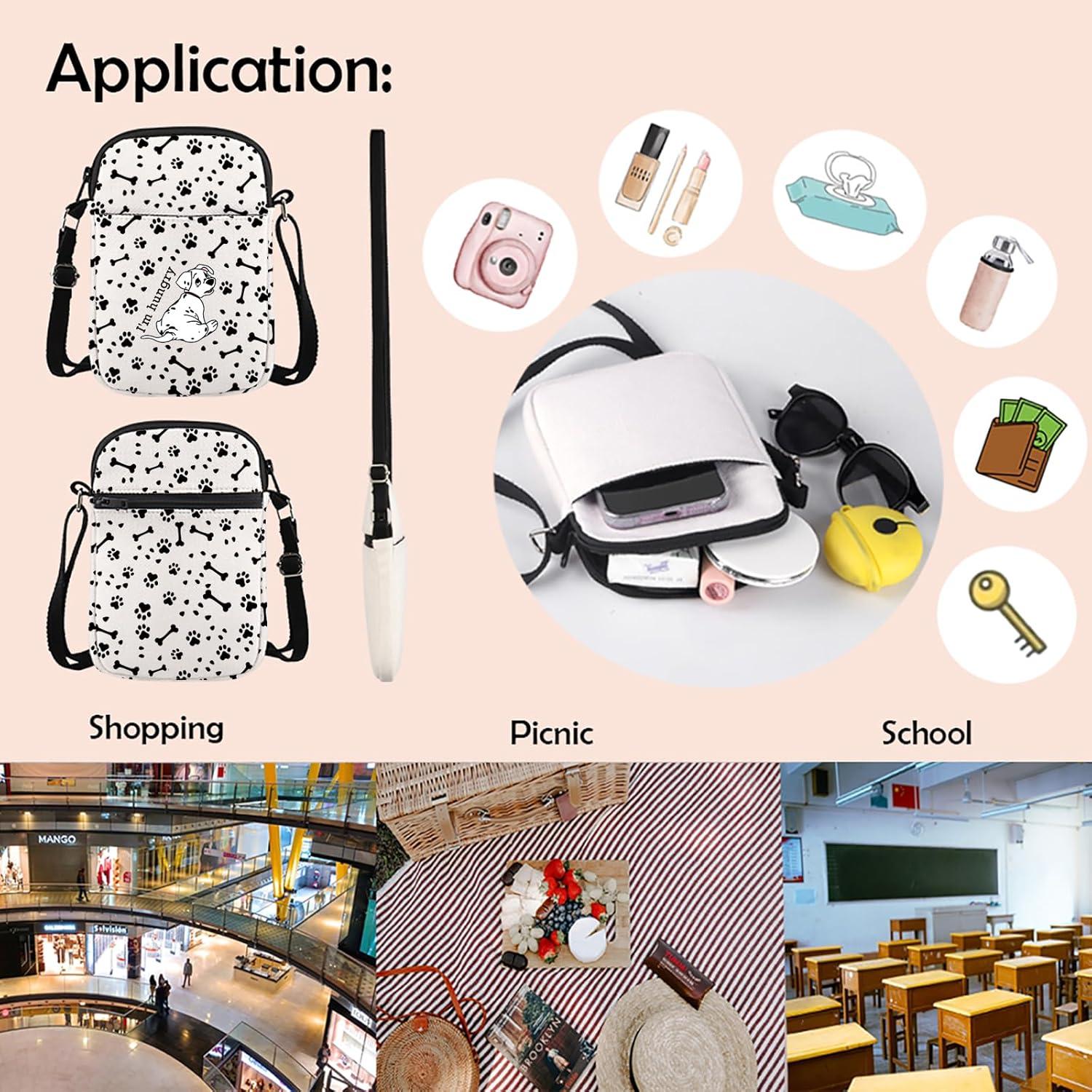 Bolsa Cruzada Rolly Hambriento Dálmatas 21x18x5cm Mujer