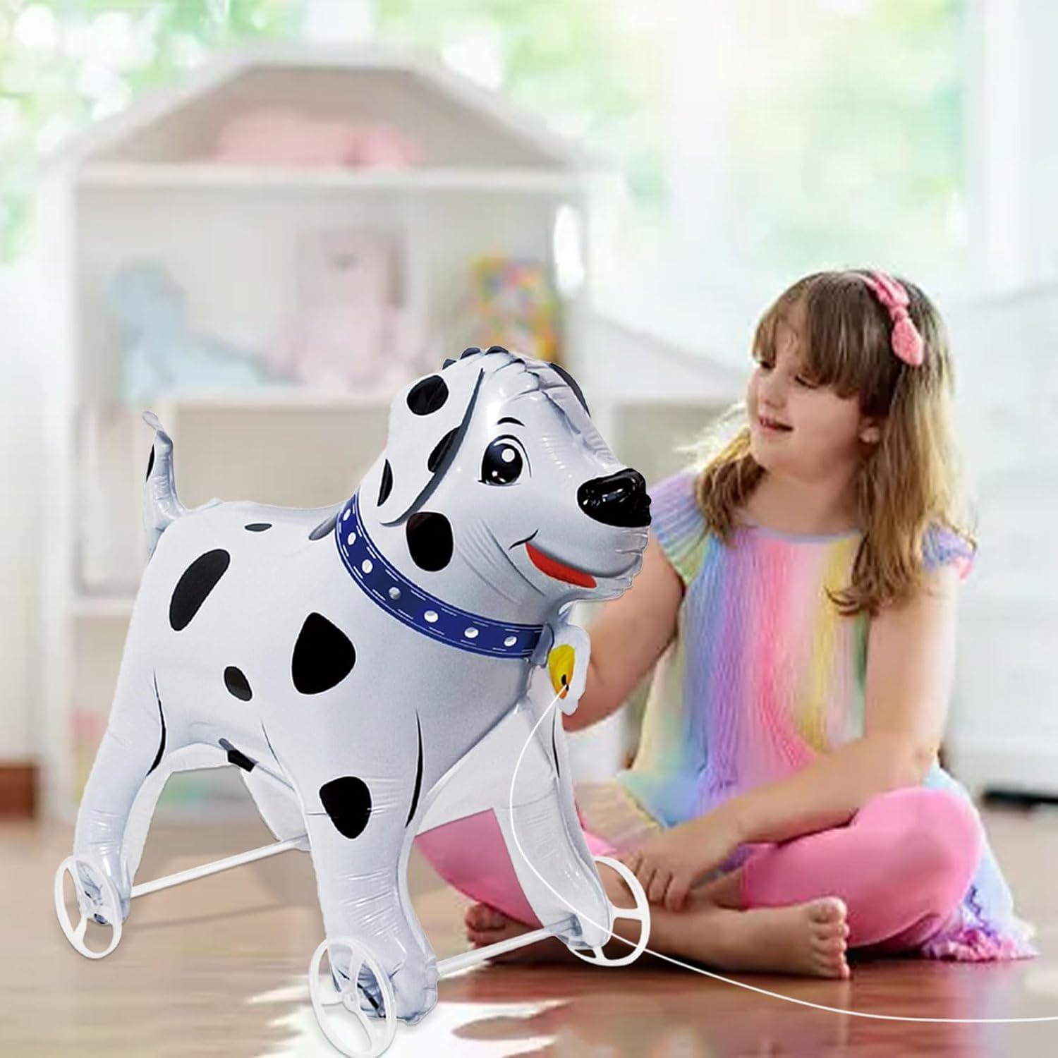 Globo de Perro Dálmata Mylar 20 cm para Fiesta de Cumpleaños