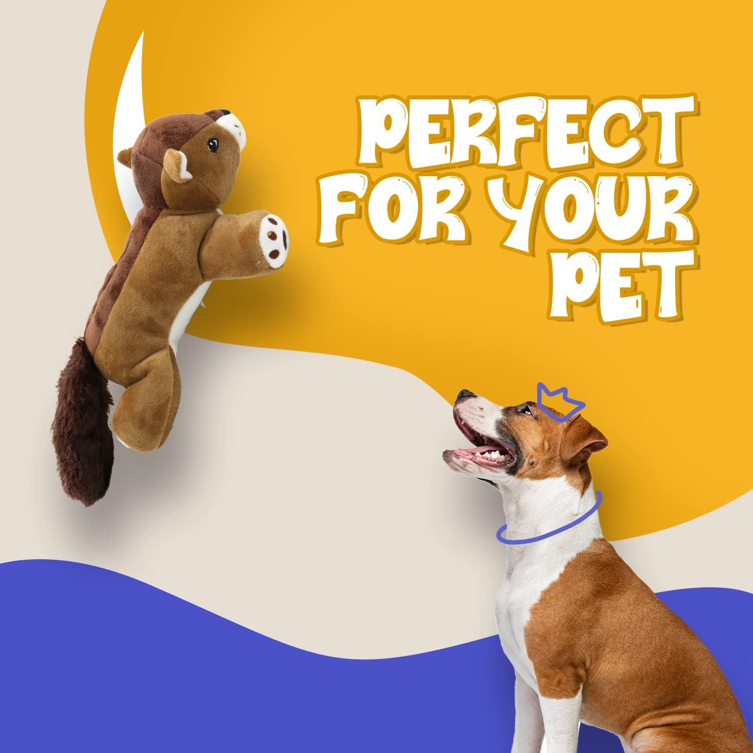 Juguete de Peluche Ardilla Perro Perro 25.4cm Suave y Duradero