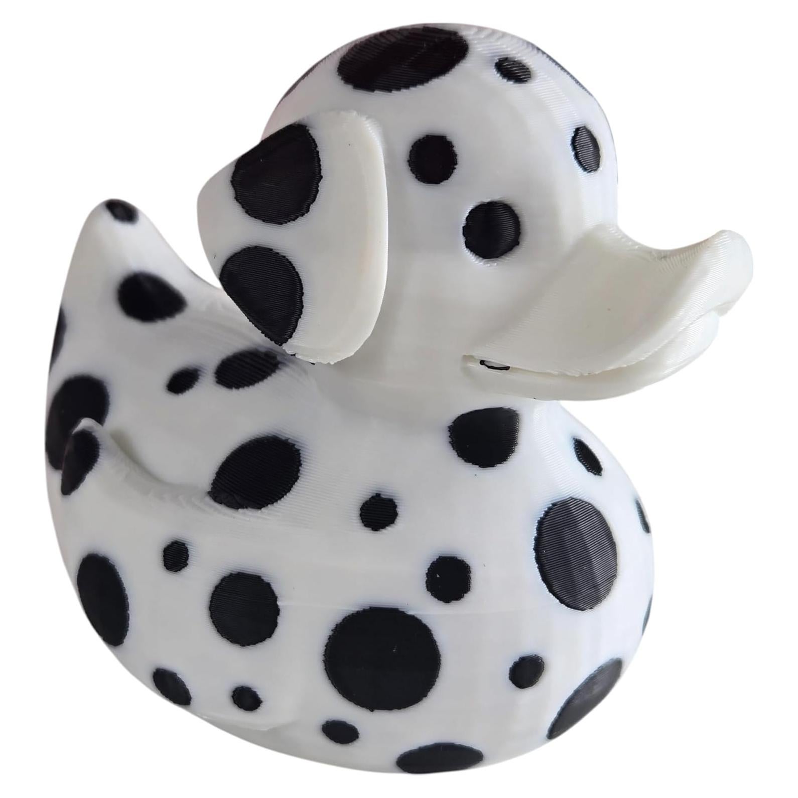 Figurita Pato Dálmata 3D - Decoración Ecológica para Auto y Oficina