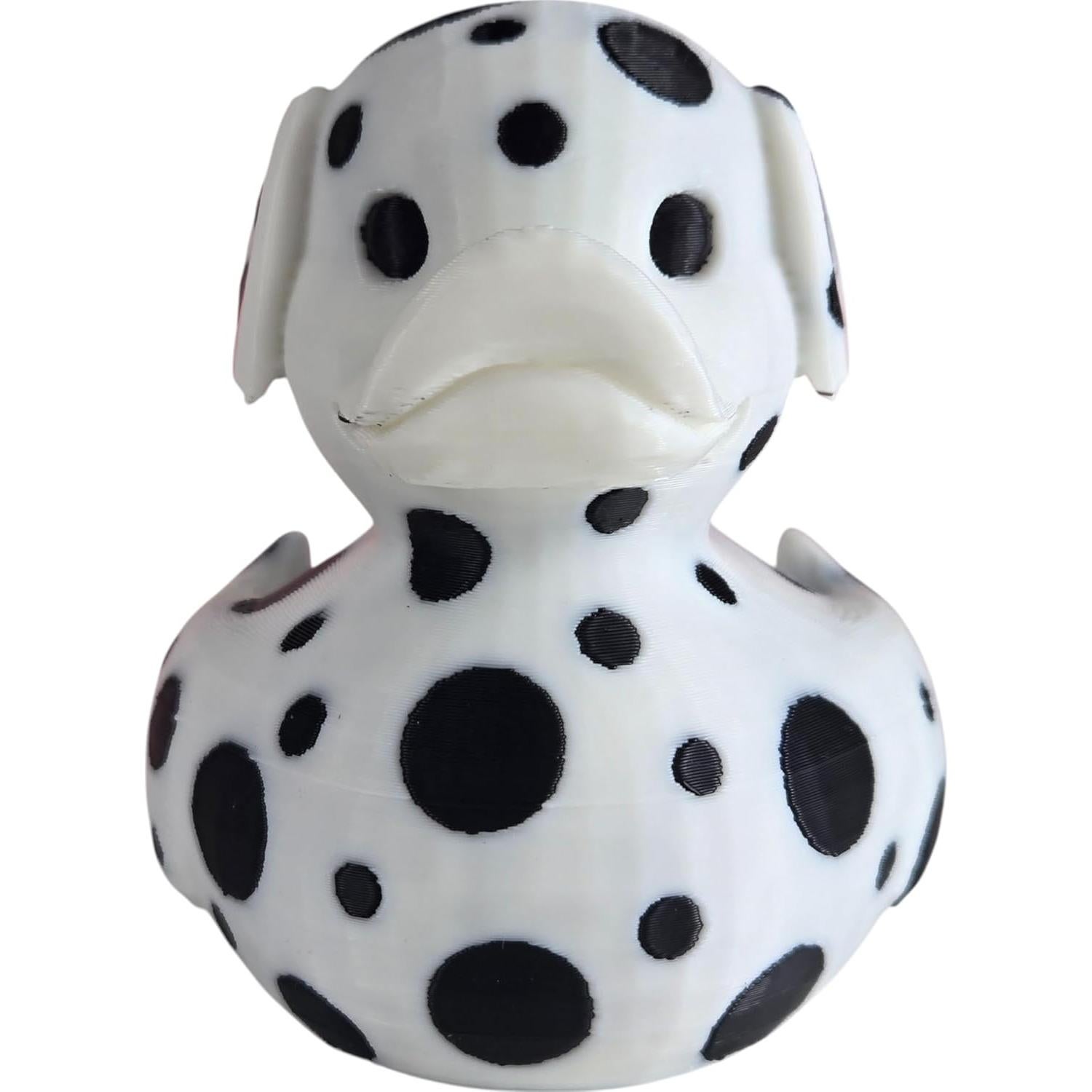 Figurita Pato Dálmata 3D - Decoración Ecológica para Auto y Oficina