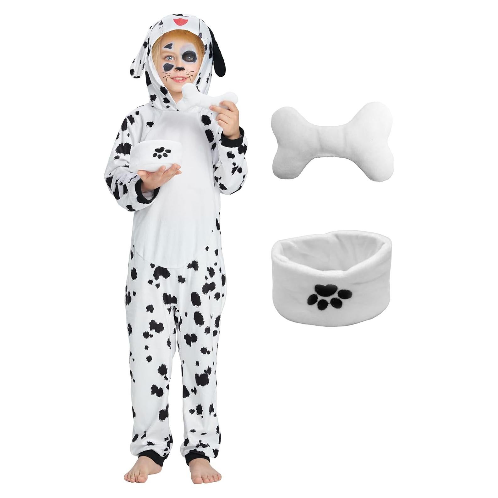 Disfraz de Cachorro Dálmata IKALI para Niños 3-10 Años con Accesorios