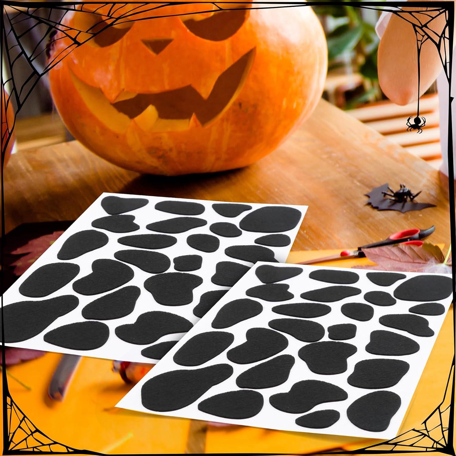 Hojas de Fieltro Autoadhesivo Caydo 12 Piezas 300 Manchas Dálmata