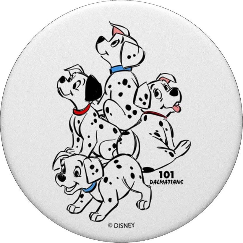 PopSockets Adhesivo PopGrip Disney 101 Dálmatas Negro