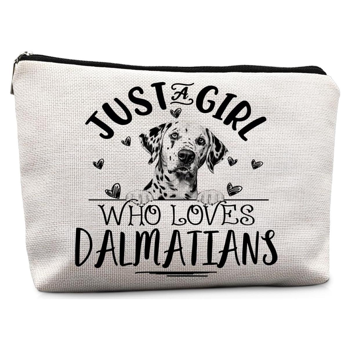 Bolsa de Maquillaje Absnfatu Dálmata 19x25cm Lino Resistente