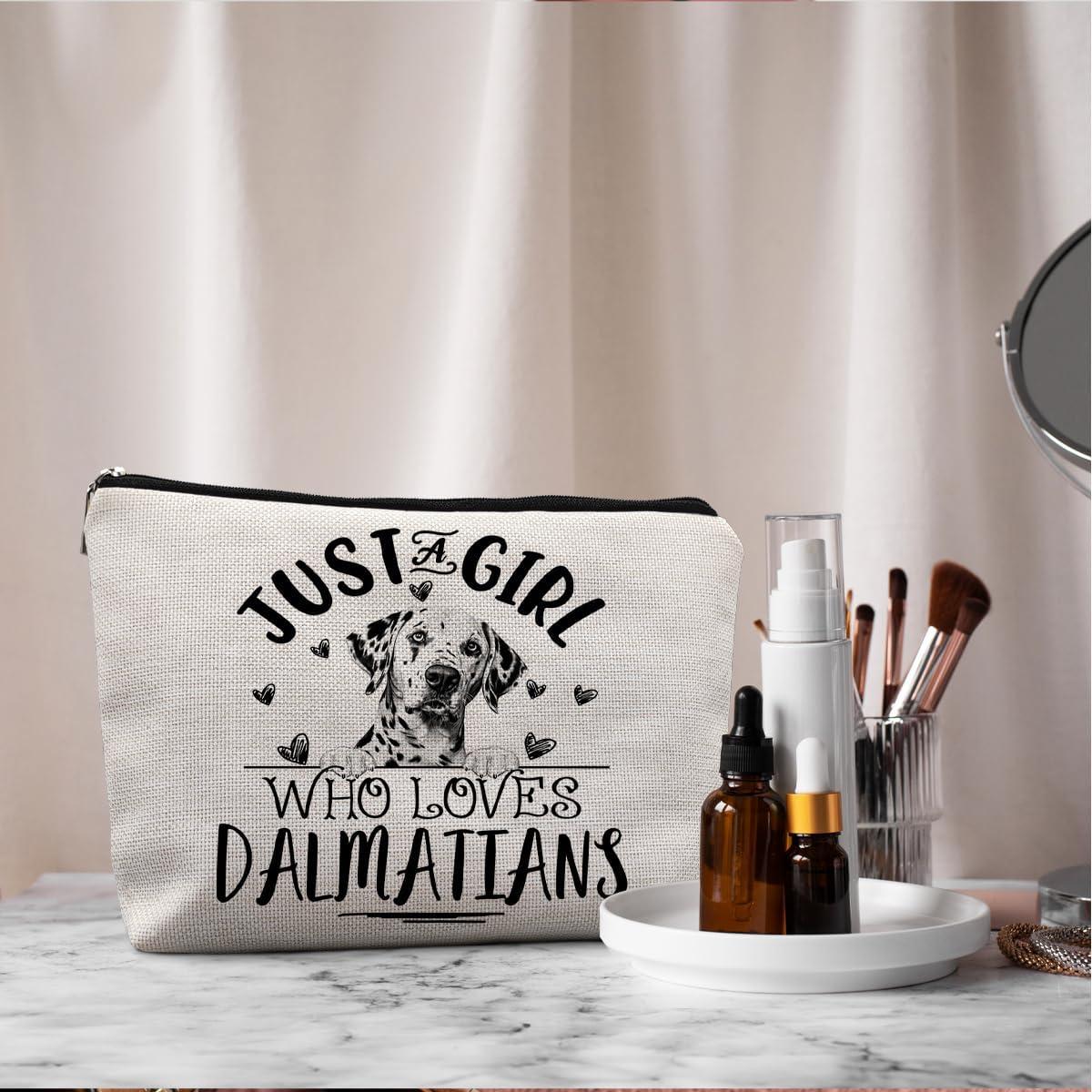 Bolsa de Maquillaje Absnfatu Dálmata 19x25cm Lino Resistente