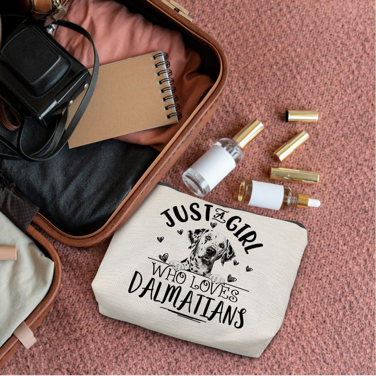 Bolsa de Maquillaje Absnfatu Dálmata 19x25cm Lino Resistente