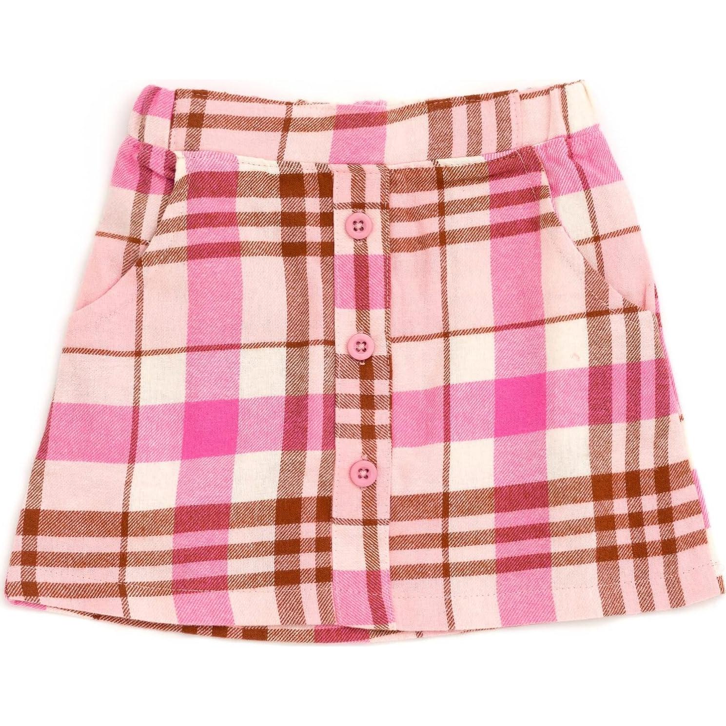 Conjunto Camiseta y Falda a Cuadros Disney Niña 7-8 Años