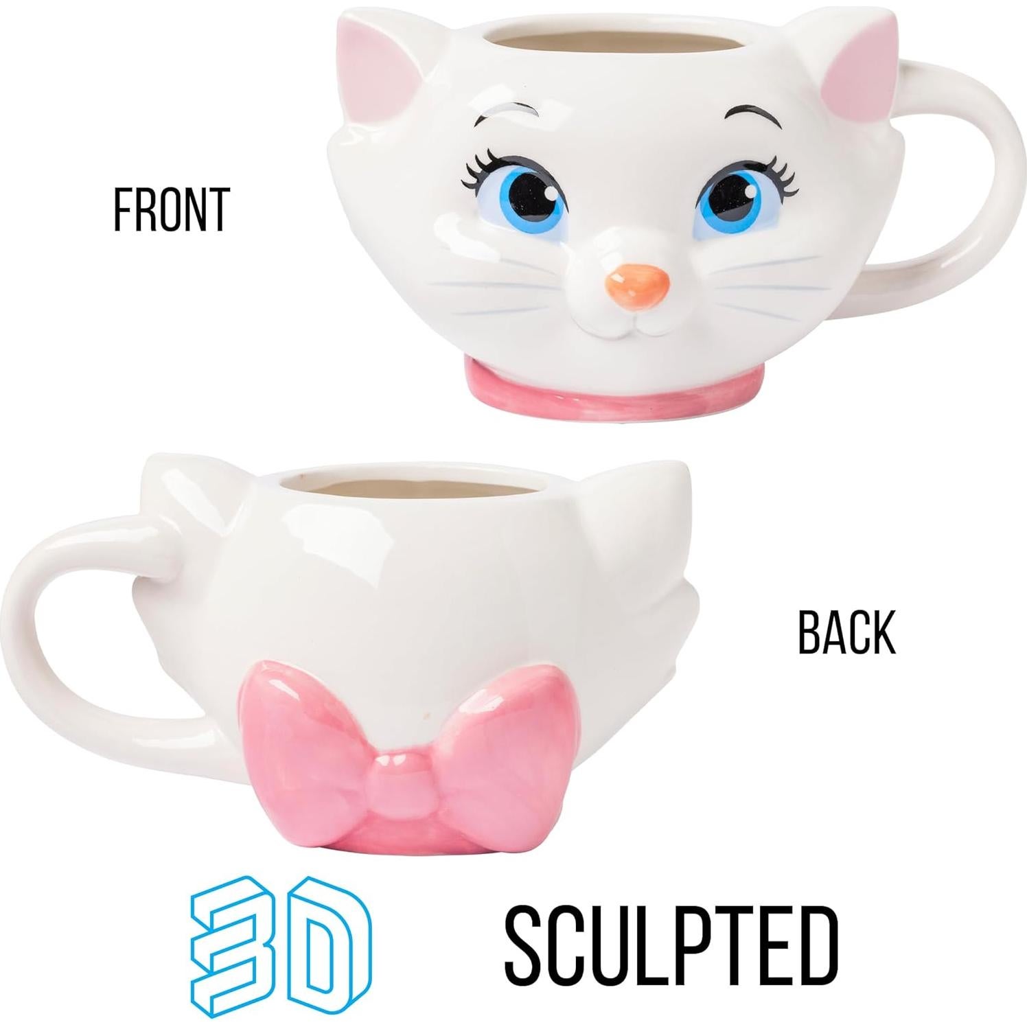 Taza Cerámica 3D Silver Buffalo Disney Aristocats Marie 590ml