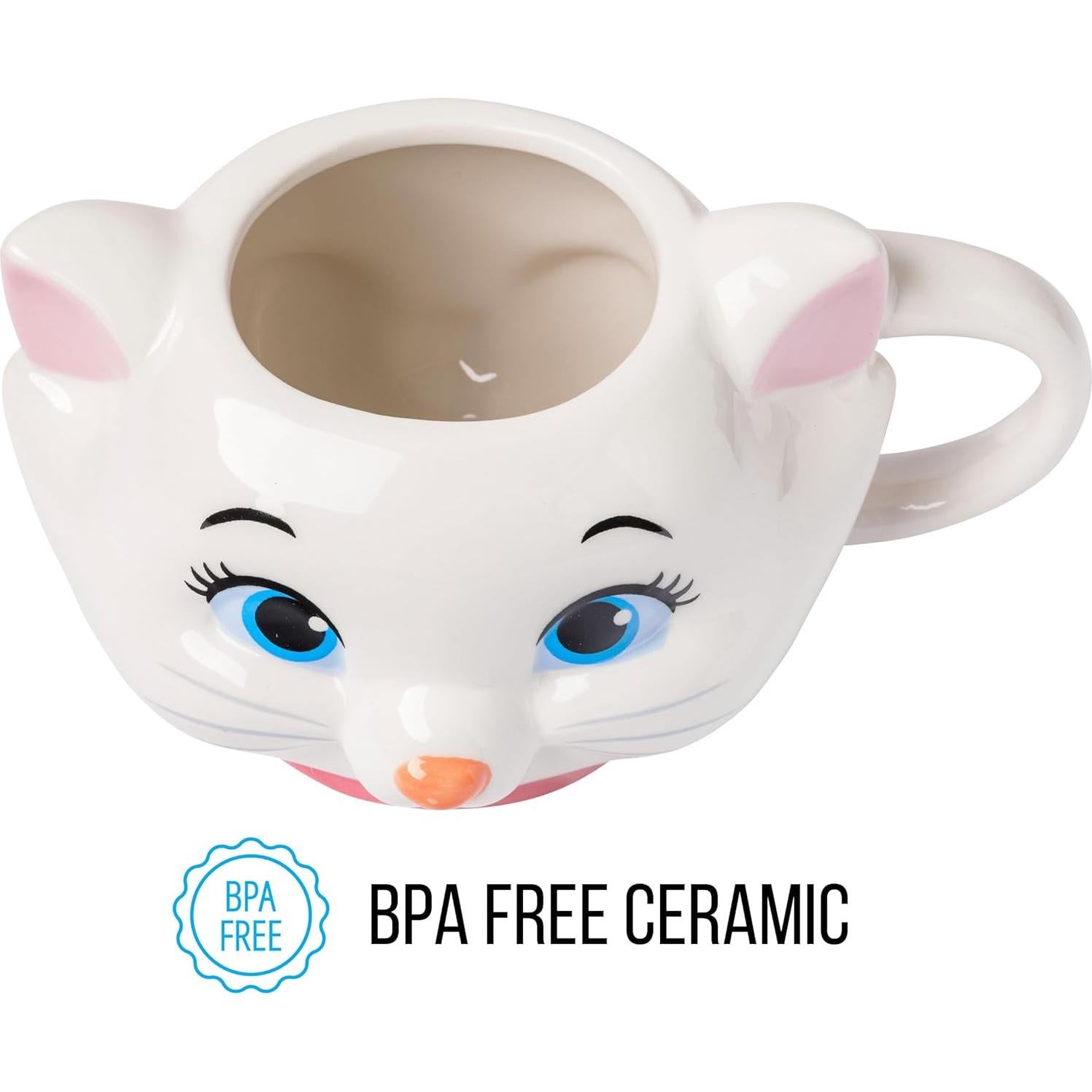 Taza Cerámica 3D Silver Buffalo Disney Aristocats Marie 590ml