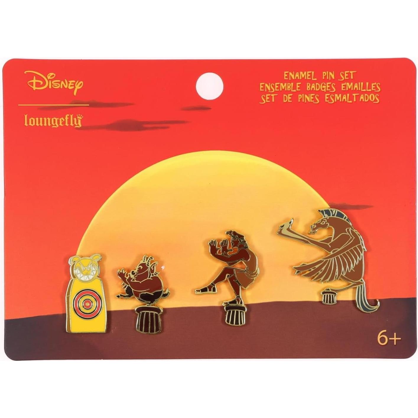 Set de 4 Pines de Esmalte Disney Héroes 25 Aniversario