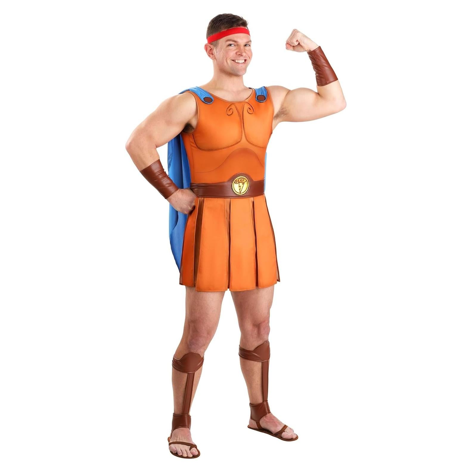 Disfraz Deluxe de Disney Hércules para Adultos - Túnica, Capa y Accesorios