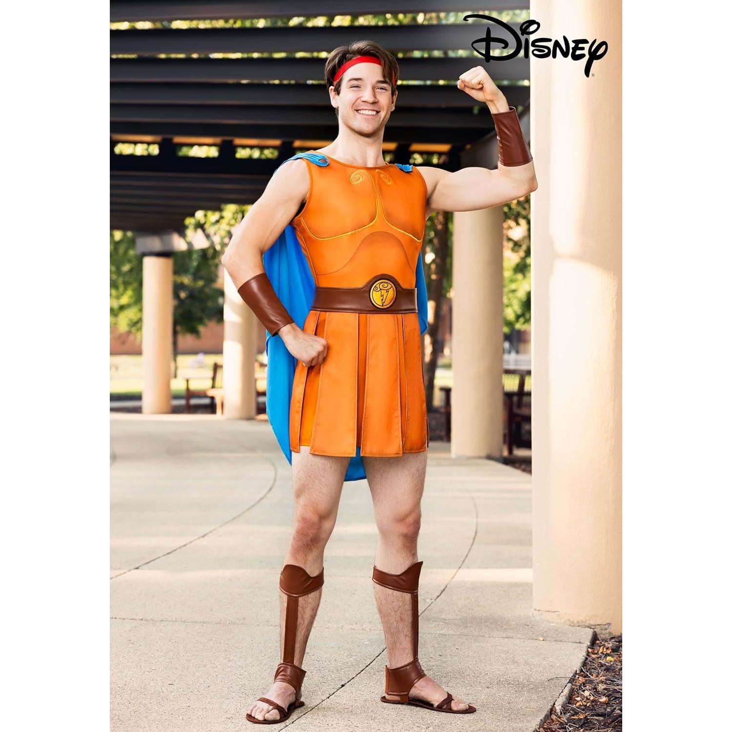 Disfraz Deluxe de Disney Hércules para Adultos - Túnica, Capa y Accesorios